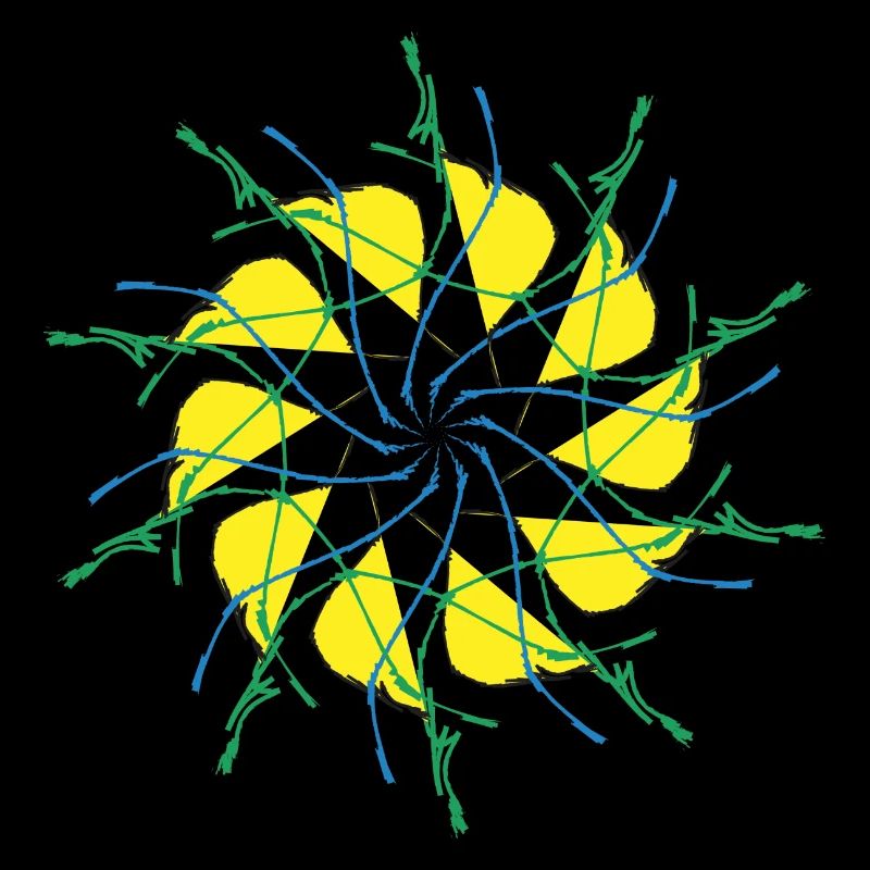 Random patterns circled