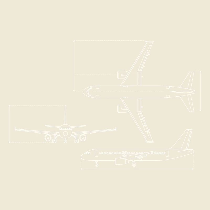 Dessin technique du plan d’avion