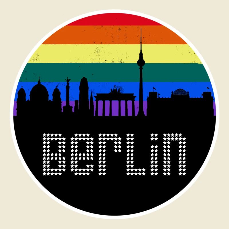 Berlin Skyline Regenbogen