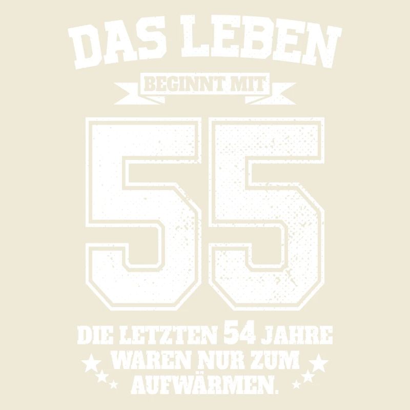 55. Geburtstag Geschenk Das Leben Beginnt Mit 55