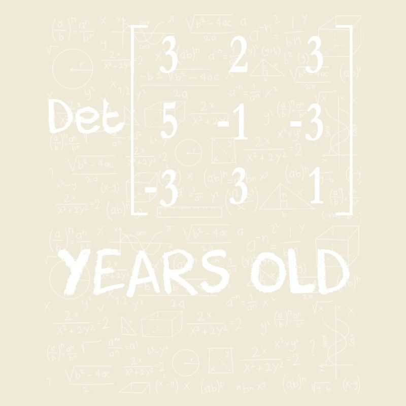 68th birthday 68 years matrix determinant