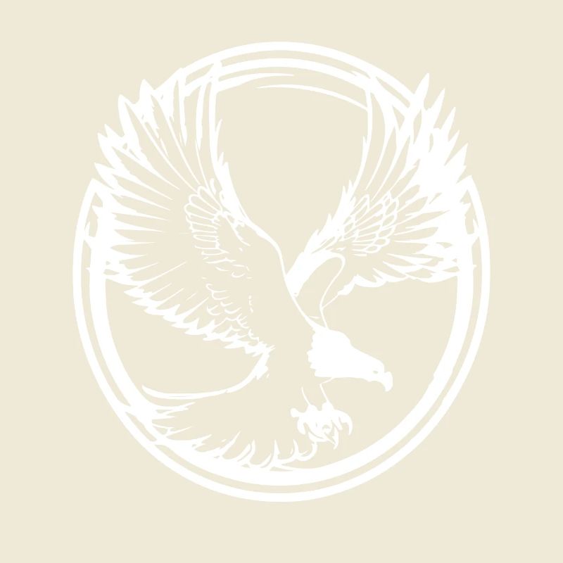 Strong eagle silhouette