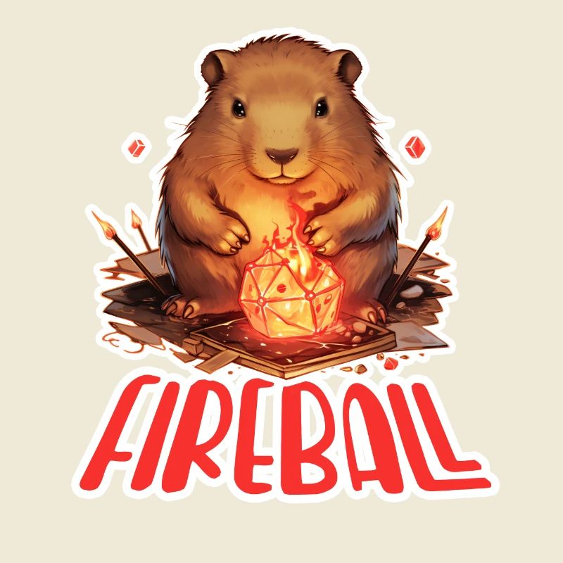 Capybara Mage – Conception de RPG boule de feu