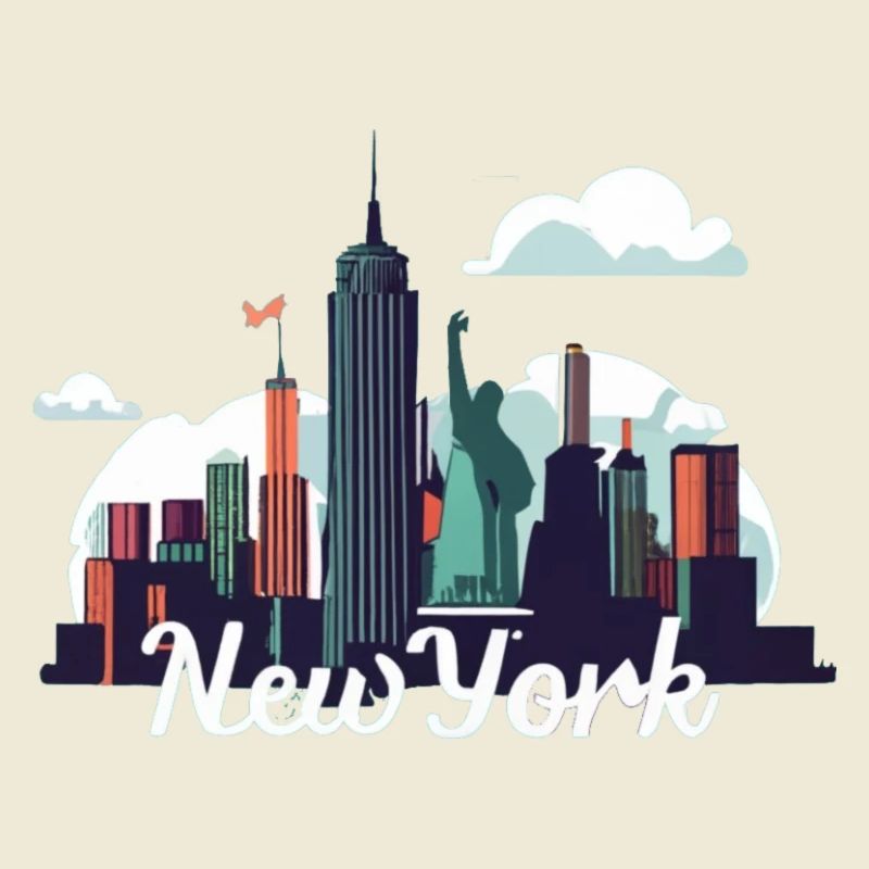 New York Skyline Splash