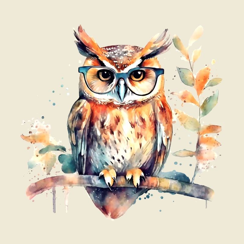 Eule mit Brille