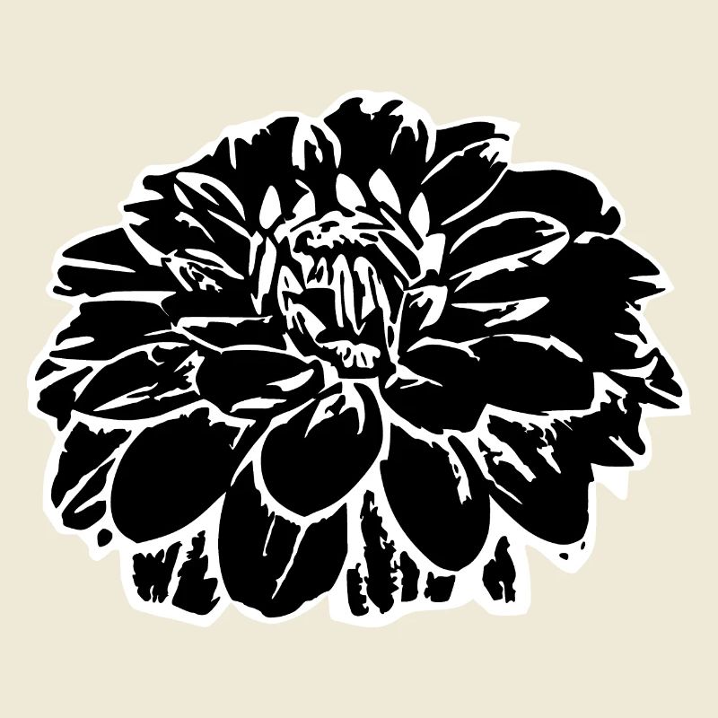 Fleur fleurs noires fleurs noires fleurs graphiques