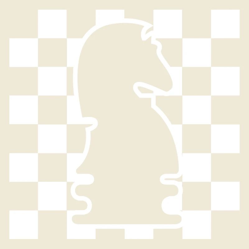 Chess Horse Checkerboard Pattern Symbol Graphic Logo