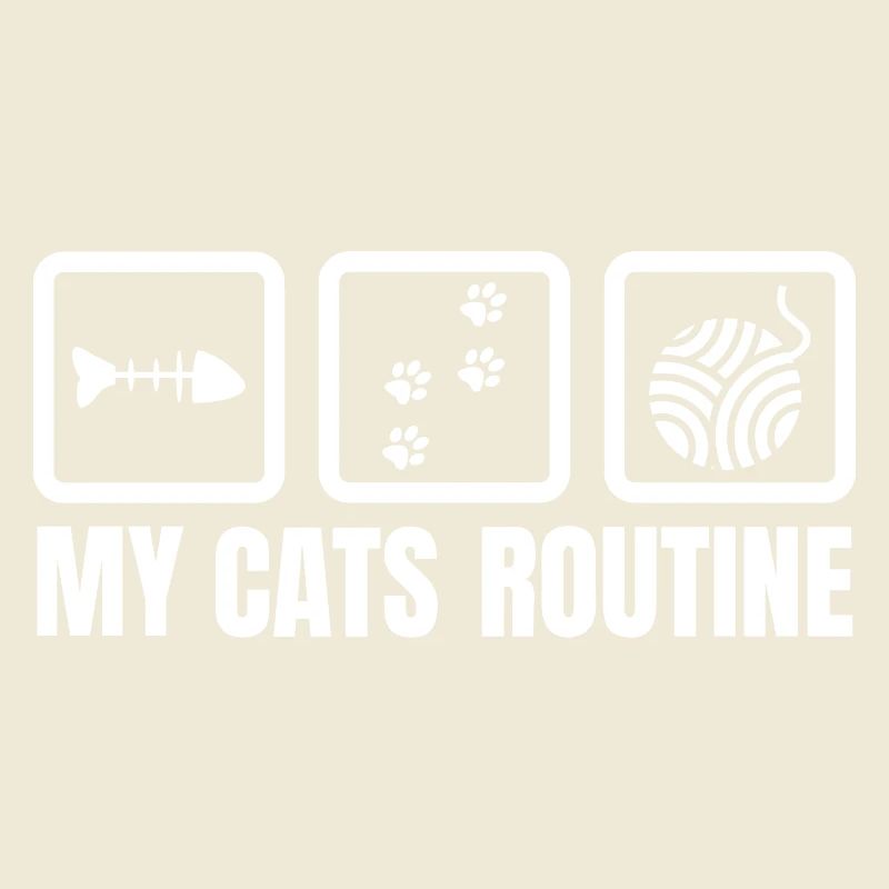Routine meiner Katze