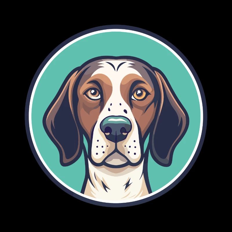 Français Gascogne Pointer Chien Race Dessin Animé Kawaii
