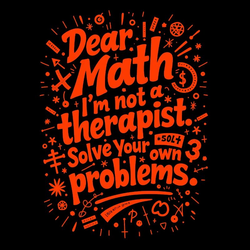 Dear Math, I’m not a therapist