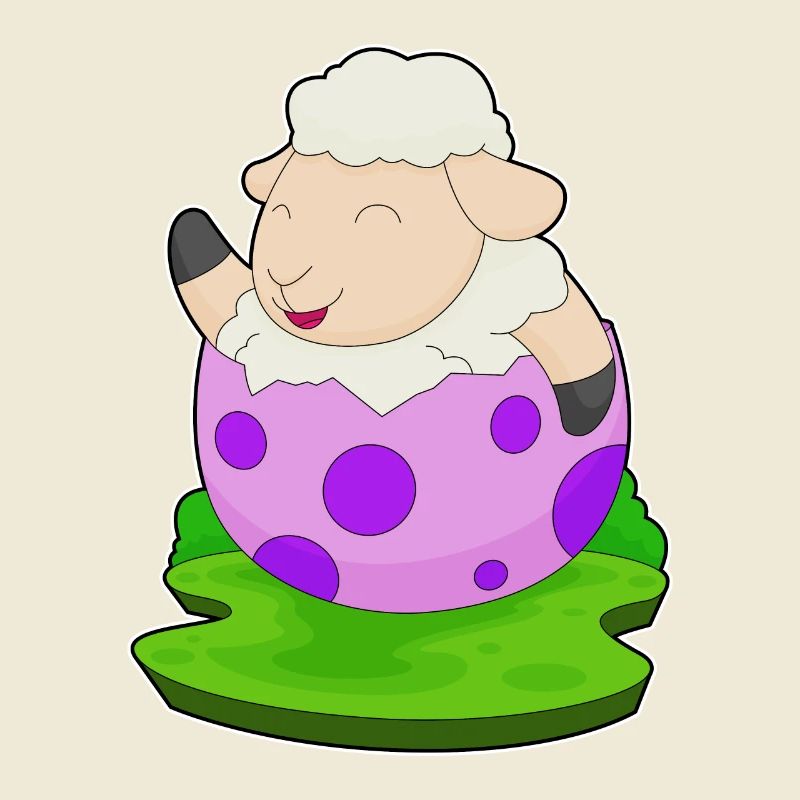 Sheep Easter Easter Egg
