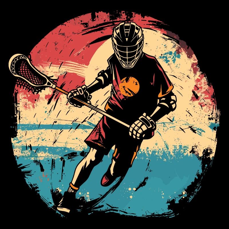 Lacrosse player 80s