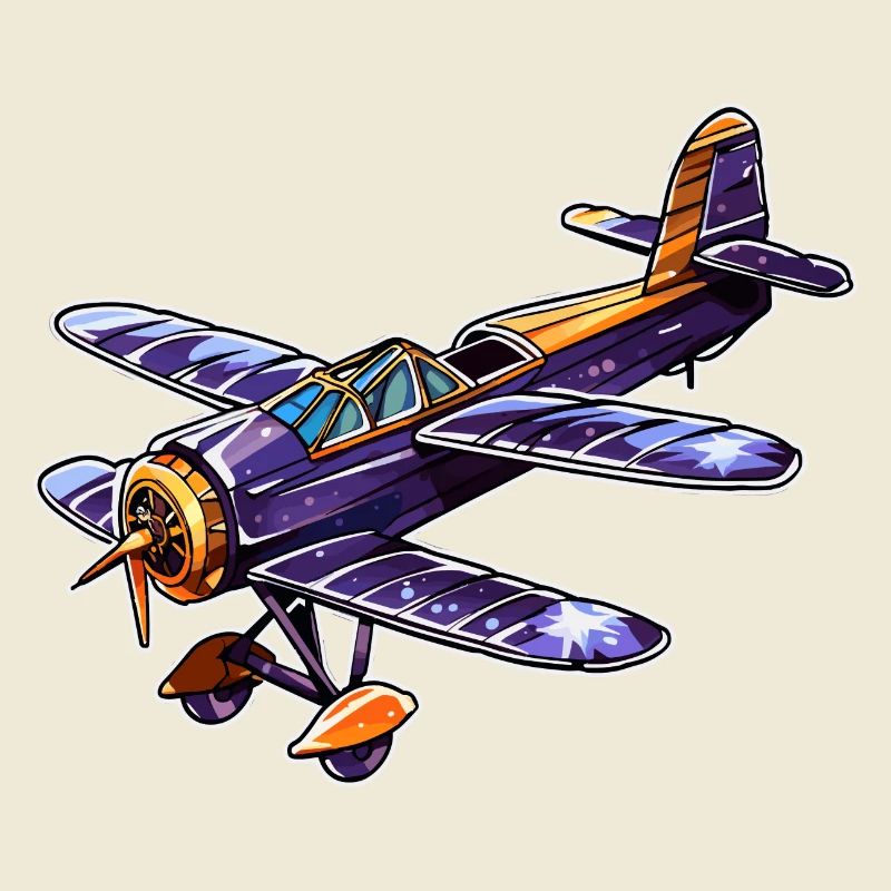 Propeller Plane Comic Look