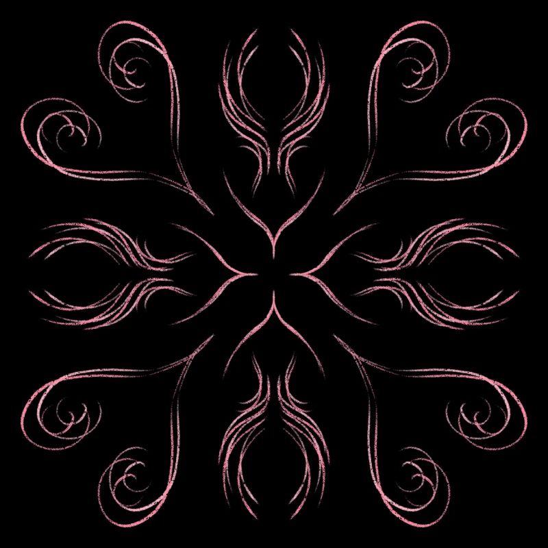 Pink hearts as a pattern