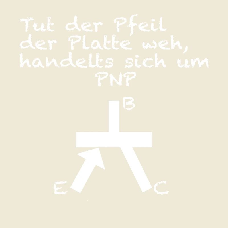 Transistor PNP Merkspruch Elektronik