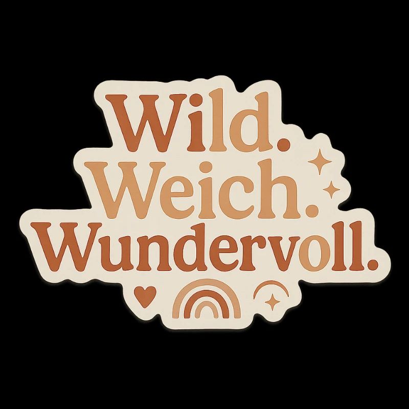 Wild. Weich. Wundervoll – Boho Baby Geschenk