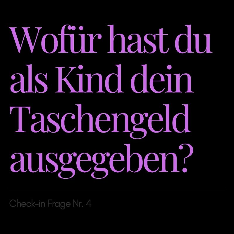 Check-in Frage Nr. 4