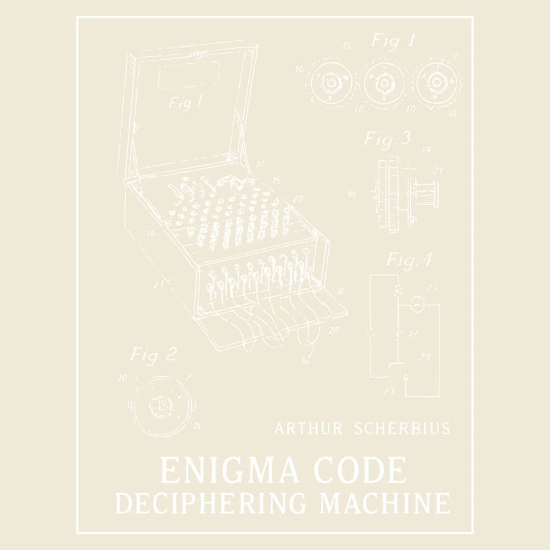 Illustration de la machine à déchiffrer le code Enigma