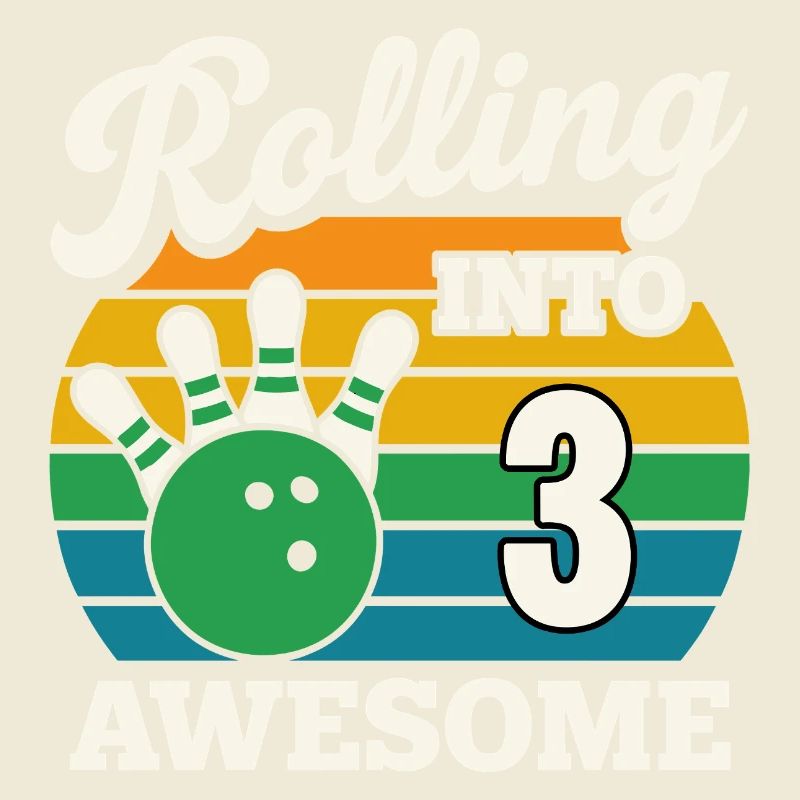 Rolling Into 3 Birthday Design