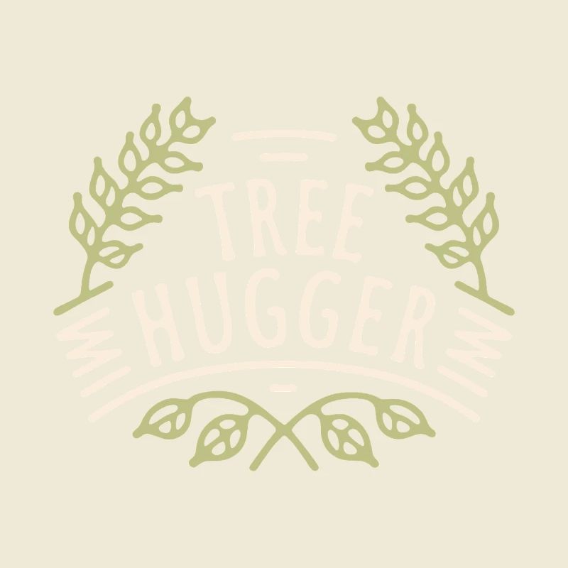 Tree hugger forest bathing nature lovers