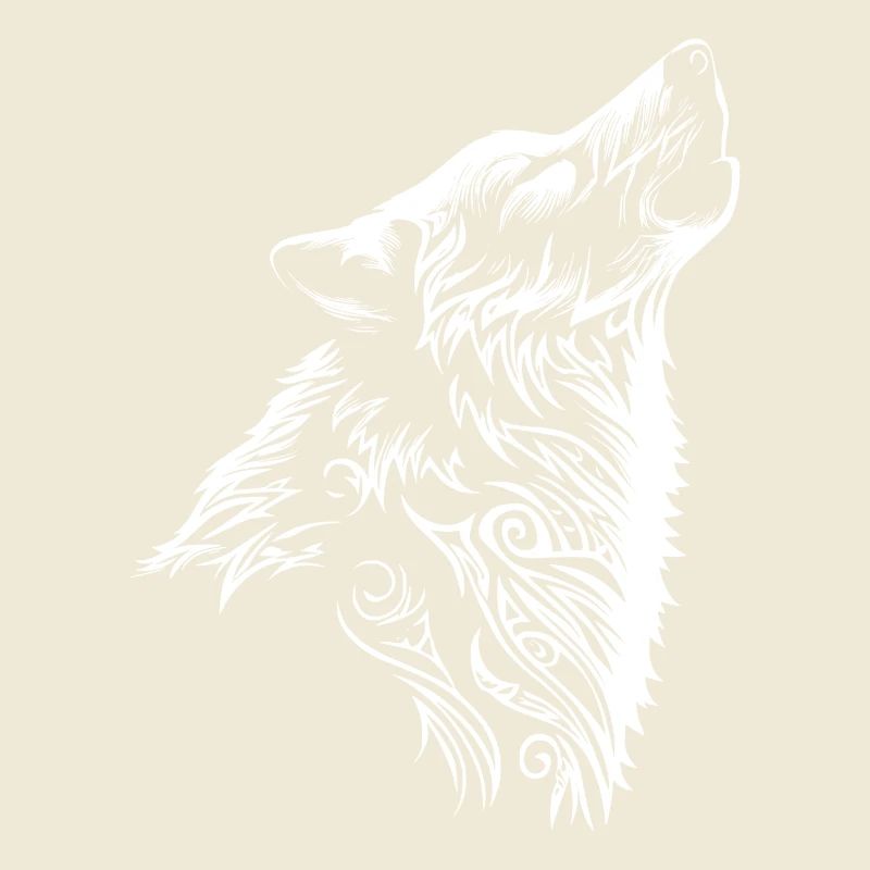 Wolf Tribal Wolf Head Tattoo
