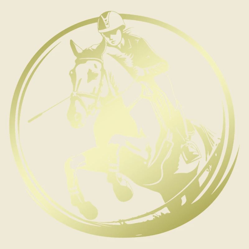 Silhouette de cheval d’équitation