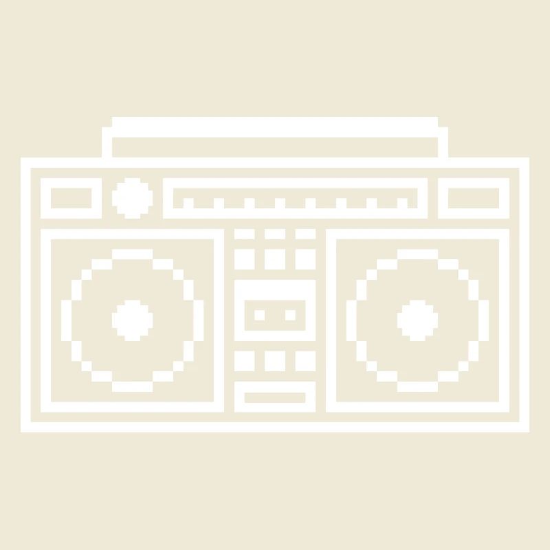 Ghettoblaster: Retro, Musik & Pixel Style