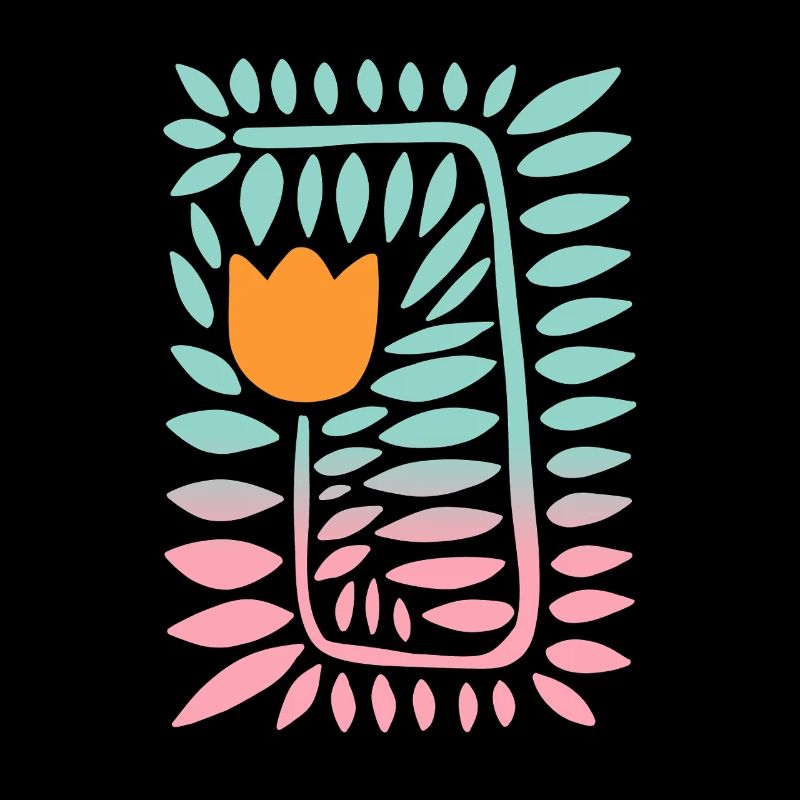 Gradient tulip - turquoise