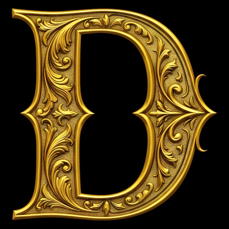 Ornamental gold Initial D