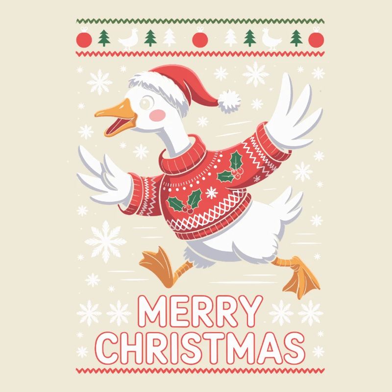 Weihnachtsgans im Pullover