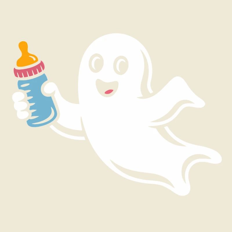 Fröhlicher Geist mit Fläschchen