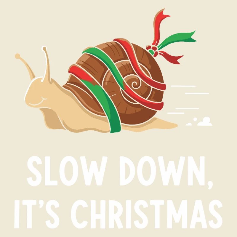 Slow Down Christmas Snail