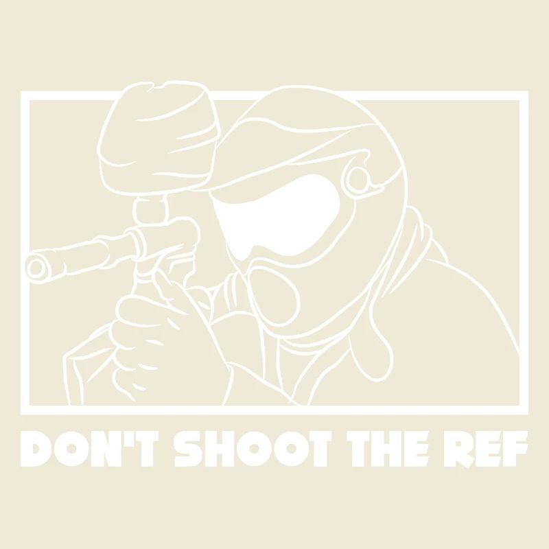 Don’t Shoot the Ref - Design de paintball amusant