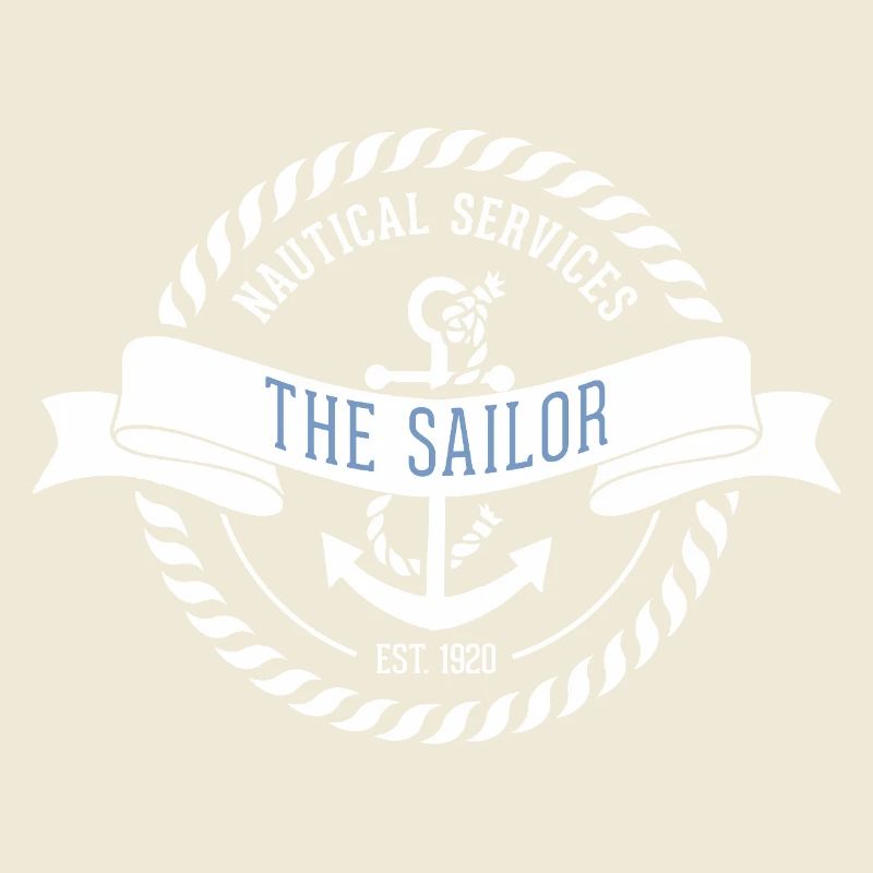 Nautic Design Sailor Emblem Patch Nautique