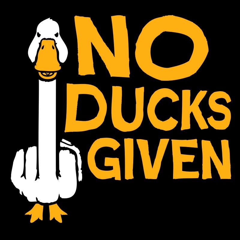 Gans No Ducks Given Mittelfinger Freche Ente Cool