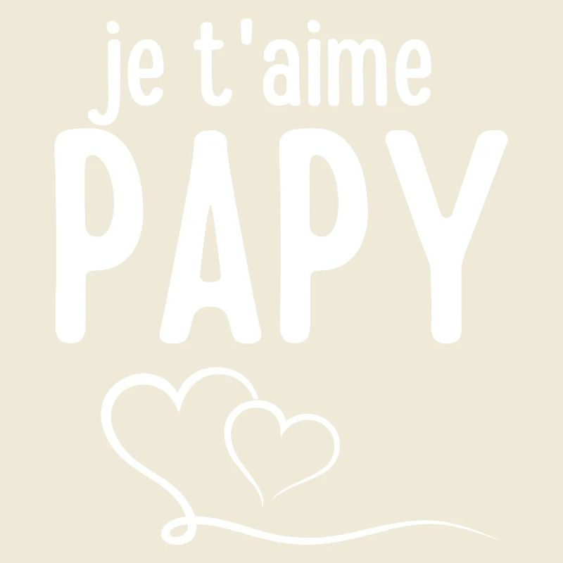 Je t'aime Papy Typographie
