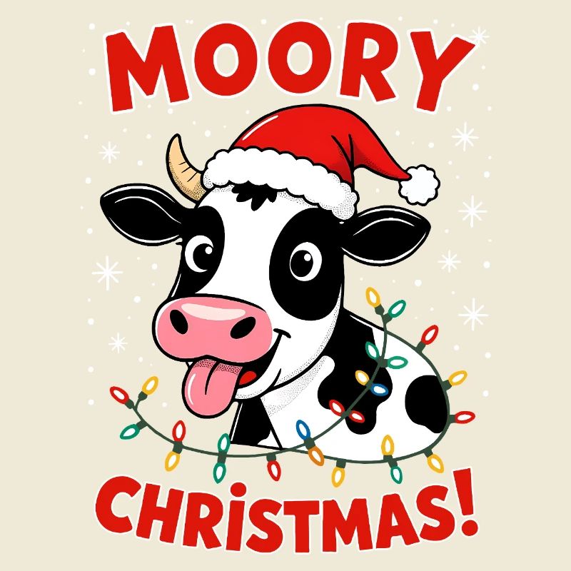 Ferme fermière de Noël en forme de vache