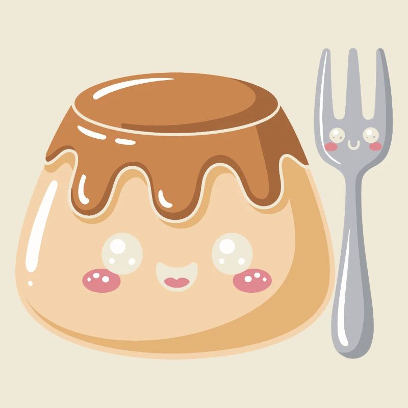 Pudding Mit Gabel