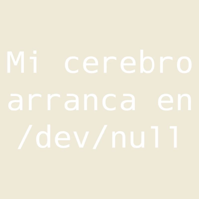 Mon cerveau commence dans /dev /null
