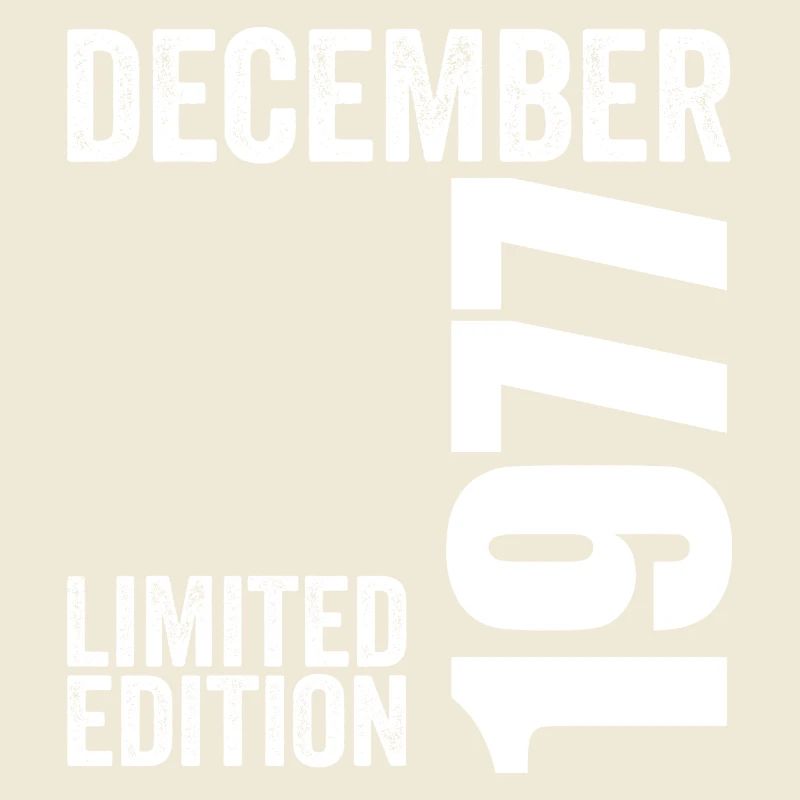 Retro Geburtstagsgeschenk - Dezember 1977