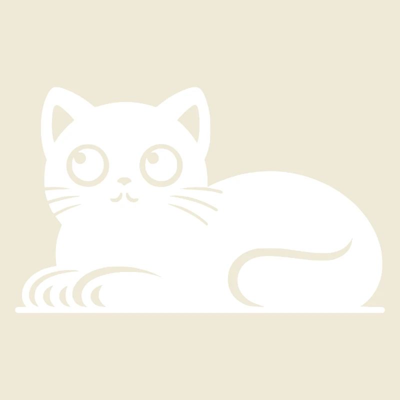 Cute Cat Cat Tattoo Style Drawing