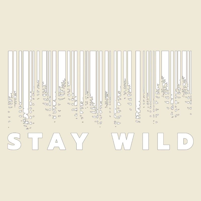 Stay Wild Forest Barcode