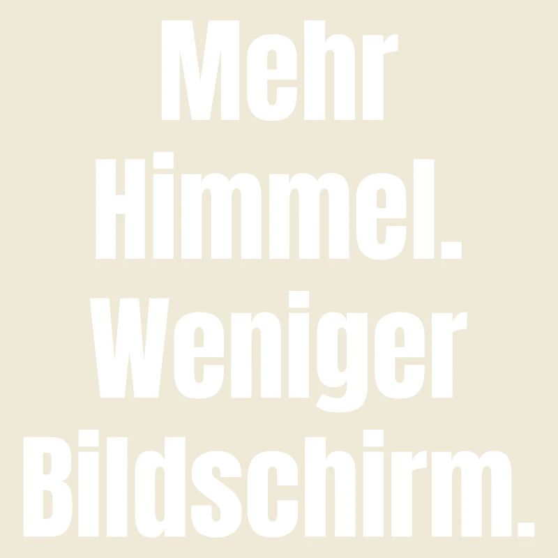 Plus de ciel, moins d’écran