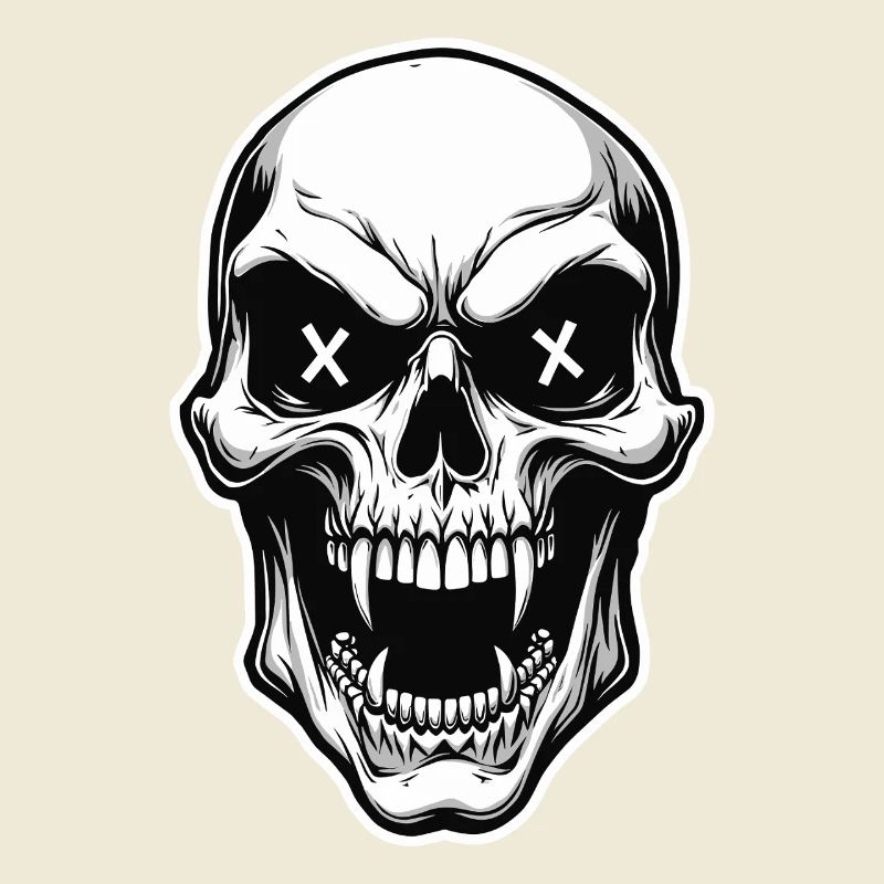 Vampire Skull Skull X Eyes Horror