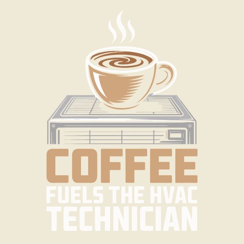Coffee Lover HVAC Technician Gift Worker