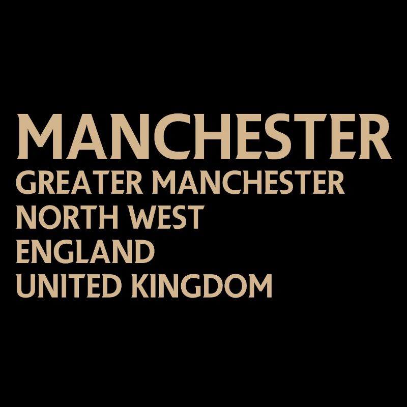 Manchester – England Lyric Design