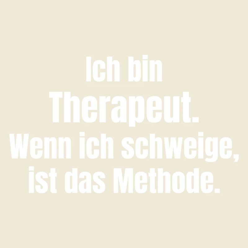 Ich bin Therapeut Schweigen ist Methode