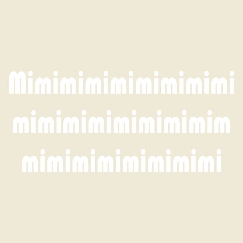 Mimi Typografie Muster Pattern