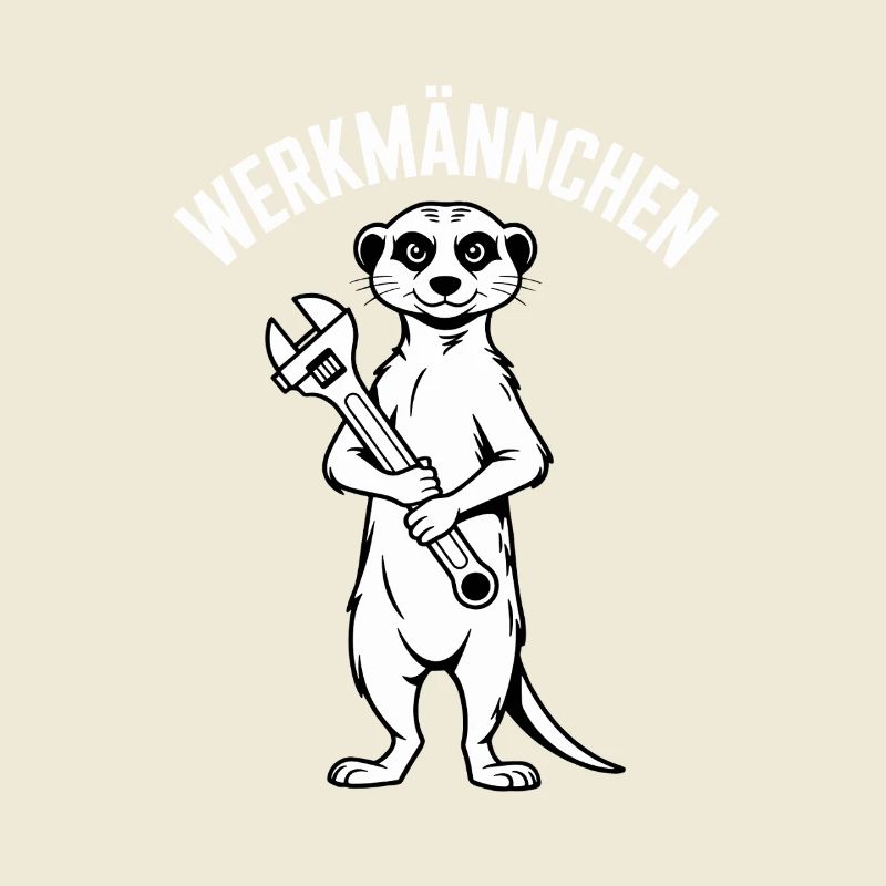 Erdmännchen Echter Heimwerker Mann Handwerker