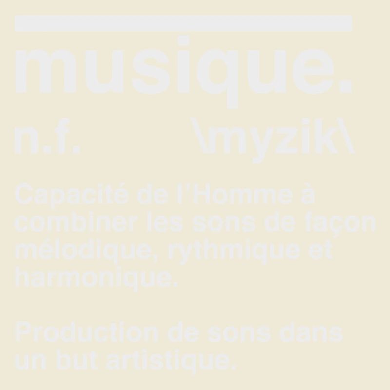 Musikdefinitions-Wörterbuchstil
